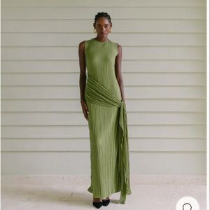 NWT Mayle Vasquez Constante Maxi Dress in Forest Green